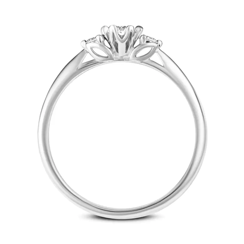 pierścionek z białego złota z diamentami 0,23 ct-1884